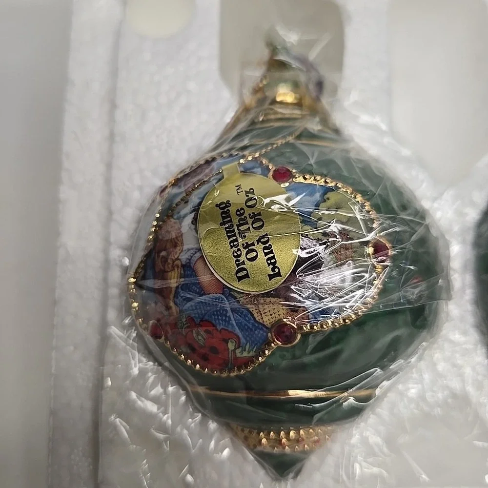 Vtg Wizard of‎ Oz Ornaments Bradford Editions Heirloom Porcelain 2000 Set